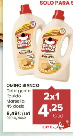 Autoservicios Familia OMINO BIANCO Detergente líquido Marsella, 45 dosis oferta