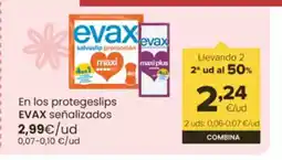 Autoservicios Familia EVAX En los protegeslips oferta