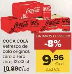 Autoservicios Familia COCA COLA Refresco de cola original, zero o zero zero oferta