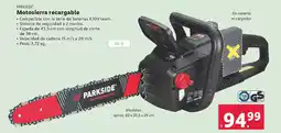 Lidl PARKSIDE Motosierra recargable oferta