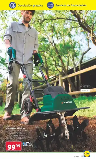 Lidl PARKSIDE Motoazada eléctrica oferta