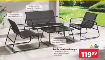 Lidl LIVARNO Home Set de muebles lounge oferta