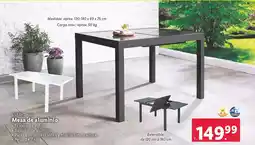 Lidl LIVARNO Home Mesa de aluminio oferta