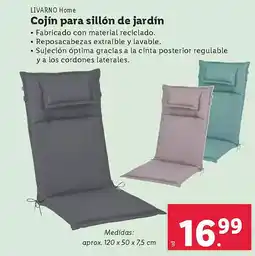 Lidl LIVARNO Home Cojín para sillón de jardín oferta