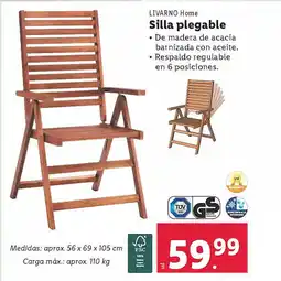 Lidl LIVARNO Home Silla plegable oferta