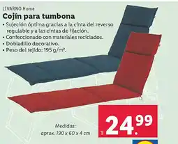 Lidl LIVARNO Home Cojín para tumbona oferta