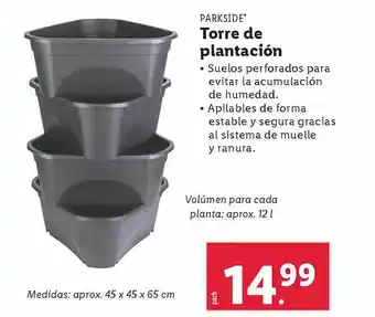 Lidl PARKSIDE Torre de plantación oferta