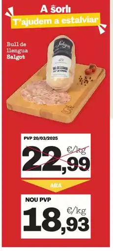 Sorli SALGOT Bull de llengua oferta