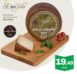 Sorli DON JULIO Formatge d'ovella curat oferta
