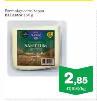 Sorli EL PASTOR Formatge semi tapas oferta