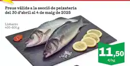 Sorli Preus vàlids a la secció de peixateria oferta
