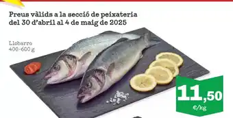 Sorli Preus vàlids a la secció de peixateria oferta