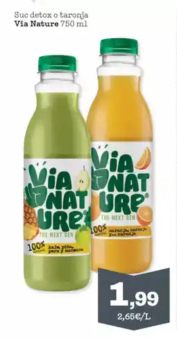 Sorli VIA NATURe Suc detox o taronja750 ml oferta