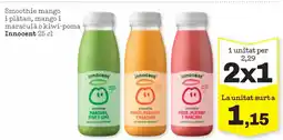 Sorli INNOCENT Smoothie mango i plàtan, mango i maracuià o kiwi-poma oferta