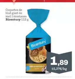 Sorli BICENTURY Coquetes de blat gust de mel i mostassa oferta