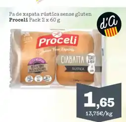 Sorli PROCELI Pa de xapata rústica sense gluten oferta