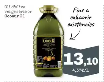 Sorli COOSUR Oli d'oliva verge sèrie or oferta