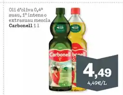 Sorli CARBONELL Oli d'oliva 0,4° suau, 1° intenso extrasuau mescla oferta