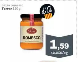 Sorli FERRER Salsa romesco oferta