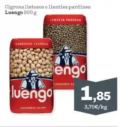 Sorli LUENGO Cigrons lletosos o llenties pardines oferta