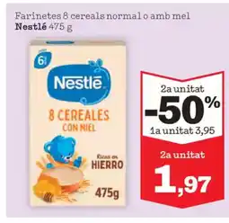 Sorli NESTLE Farinetes 8 cereals normal o amb mel oferta