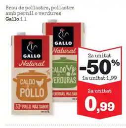 Sorli GALLO Brou de pollastre, pollastre amb pernil o verdures oferta