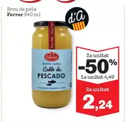 Sorli FERRER Brou de peix oferta
