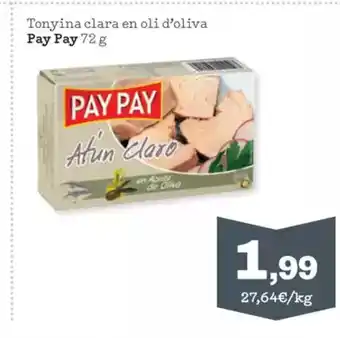 Sorli PAY PAY Tonyina clara en oli d'oliva oferta