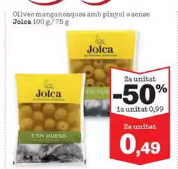 Sorli JOLCA mançanenques amb pinyol o sense oferta