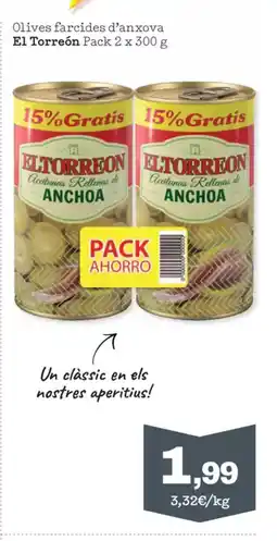 Sorli EL TORREON Olives farcides d'anxova oferta