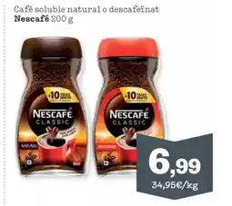 Sorli NESCAFE Cafè soluble natural o descafeïnat oferta