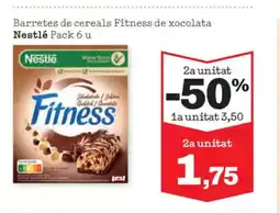 Sorli NESTLE Barretes de cereals Fitness de xocolata oferta