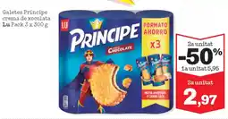 Sorli LU Galetes Príncipe crema de xocolata oferta