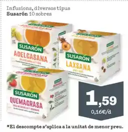 Sorli SUSARON Infusions, diversos tipus oferta