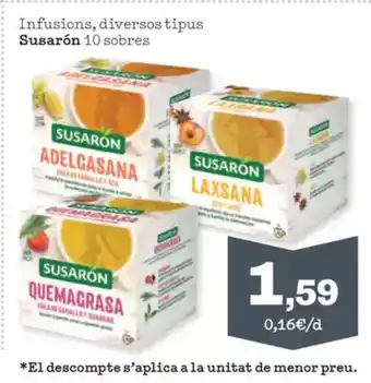 Sorli SUSARON Infusions, diversos tipus oferta