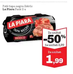 Sorli LA PIARA Paté tapa negra ibèric oferta
