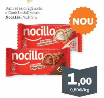 Sorli NOCILLA Barretes originals o Cookies&Cream oferta