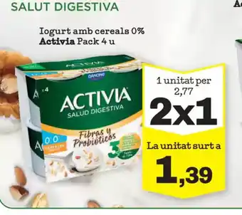 Sorli ACTIVIA Iogurt civada i nous, musli 0% oferta