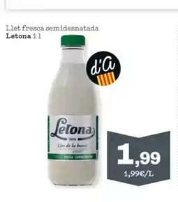 Sorli LETONA Llet fresca semidesnatada oferta
