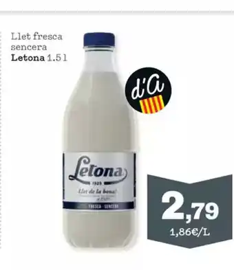 Sorli LETONA Llet fresca sencera oferta