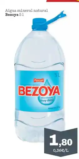 Sorli BEZOYA Aigua mineral natural oferta