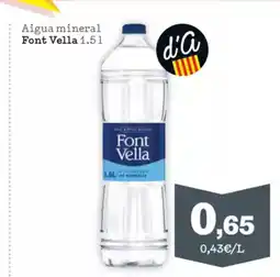 Sorli FONT VELLA Aigua mineral oferta