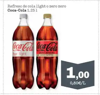 Sorli COCA COLA Refresc de cola light o zero zero oferta