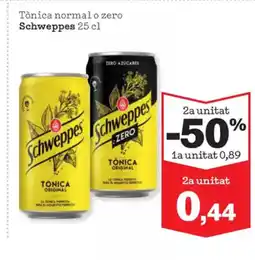 Sorli SCHWEPPES Tònica normal o zero oferta