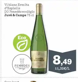 Sorli Vi blanc Ermita d'Espiells DO Penedès ecològic oferta