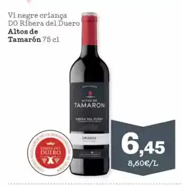 Sorli ALTOS DE TAMARON Vi negre criança DO Ribera del Duero oferta