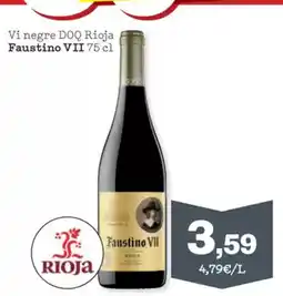 Sorli FAUSTINO VII Vi negre DOQ Rioja oferta
