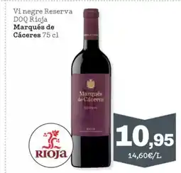 Sorli MARQUES DE CACERES Vi negre Reserva DOQ Rioja oferta