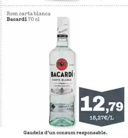Sorli BACARDI Rom carta blanca oferta