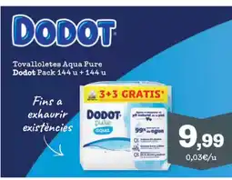 Sorli DODOT Tovalloletes Aqua Pure oferta
